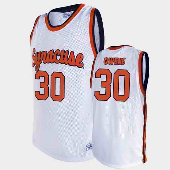 Men Syracuse Orange Billy Owens Alumni White Basketball Jersey